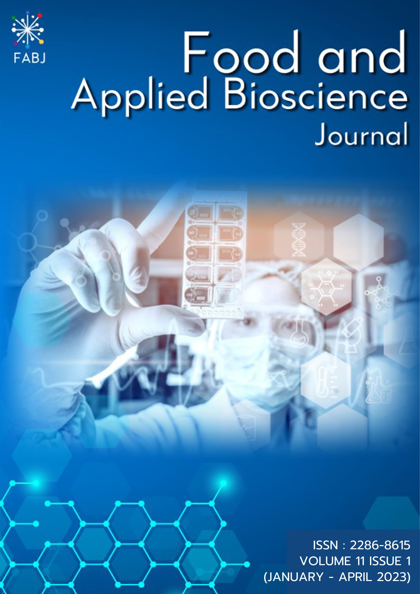 					View Vol. 11 No. 1 (2023): Food and Applied Bioscience Journal (January - April 2023)
				