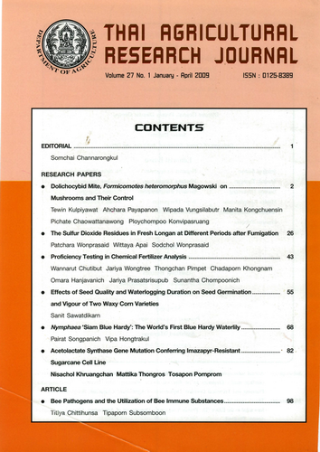 					View Vol. 27 No. 1 (2009): January - April
				