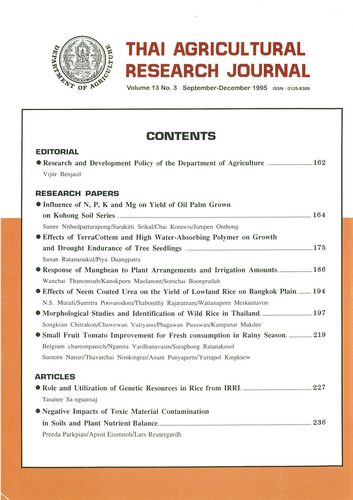 					View Vol. 13 No. 3 (1995): September – December
				