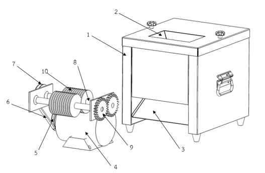 Components of the Dried Fish Strip-Cutting Machine